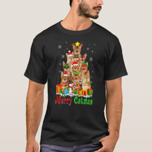 Camiseta Feliz Catma Bengala Coca-Cola Árvore de Natal Xmas