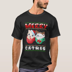 Camiseta Feliz Catma Gato Feio Gato Engraçado Amor de Nata