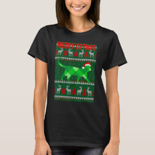 Camiseta Feliz Catmas com pijama feio de família combinando
