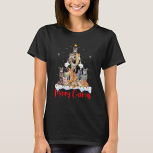 Camiseta Feliz Catmas  Gata Mãe Pai Gato Natal Gato 2