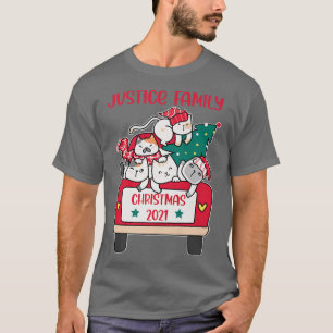 Camiseta Feliz Catmas gatos-do-natal amantes do Justice Fa