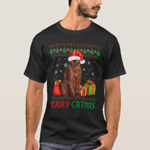 Camiseta Feliz Catmas Natal Feio Havana Brown Mãe D