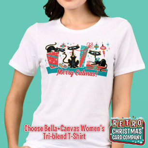 Camiseta Feliz Catmas Natal T Shirt - Unisex