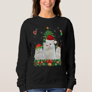 Camiseta Feliz Catmas Papais noeis persas Elf Reindeer Cris