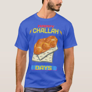 Camiseta Feliz Challah Days Hanukkah Engraçado Citação Sarc