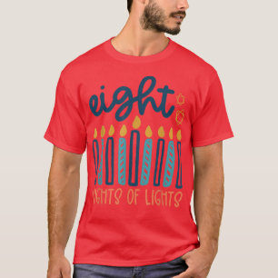 Camiseta Feliz Challah Days Hanukkah Menorah Jewish Holiday