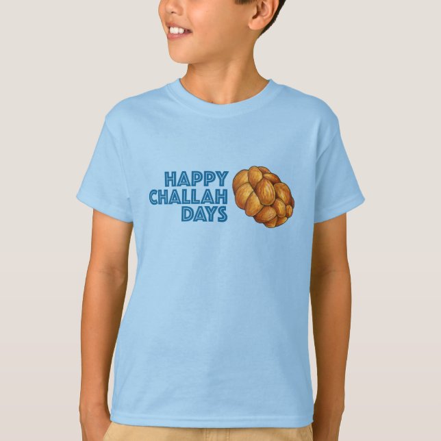 Camiseta Feliz Challah Dias Feriados Hanukkah Chanukah (Frente)