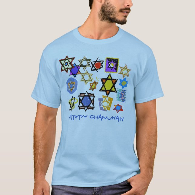 CAMISETA FELIZ CHANUKAH MENS SHIRTS & HOODIS - JUDAICA (Frente)