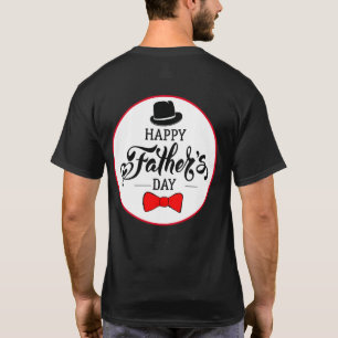 Camiseta Feliz Chapéu De Dia de os pais E Gravata