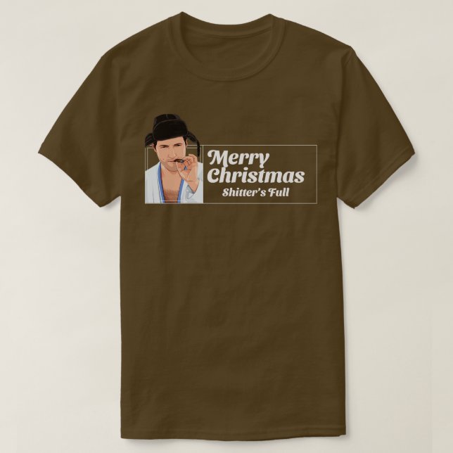 Camiseta Feliz Cheio de Shitters de Natal (Frente do Design)