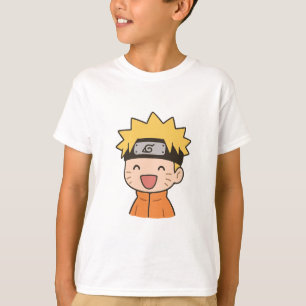 Camiseta Feliz Chibi Ninja Kids - Estilo Anime Fof