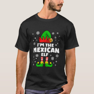 Camiseta Feliz Chri do Grupo de Combinação da Família Elf M