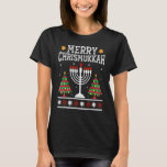 Camiseta Feliz Chrismukkah 2022 Happy Hanukkah Jewish Chanu<br><div class="desc">Feliz Chrismukkah 2022 Feliz Hanukkah Judeu Chanukah</div>