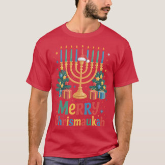 Camiseta Feliz Chrismukkah 2025 Feliz Hanukkah Presente de
