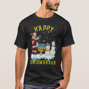 Camiseta Feliz Chrismukkah Engraçado Chrismukkah Hanukkah J