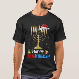 Camiseta Feliz Chrismukkah Engraçado Família Judia Hanukkah