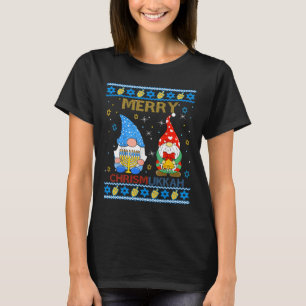 Camiseta Feliz Chrismukkah Funny Gnomos Natal E Hanuk