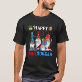 Camiseta Feliz Chrismukkah Gnomos Hanukkah