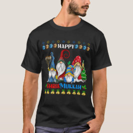 Camiseta Feliz Chrismukkah Gnomos Hanukkah