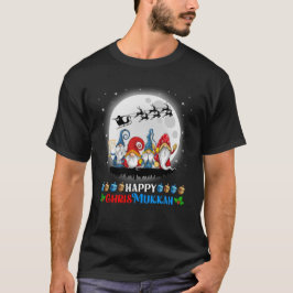 Camiseta Feliz Chrismukkah Gnomos Hanukkah