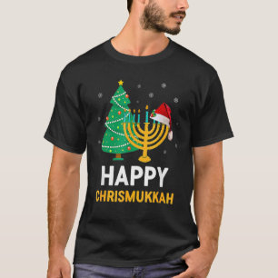 Camiseta Feliz Chrismukkah Hanukkah E Natal