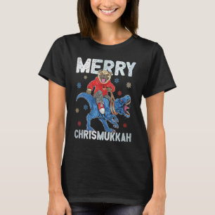 Camiseta Feliz Chrismukkah Hanukkah Menorá Nove Velas 1