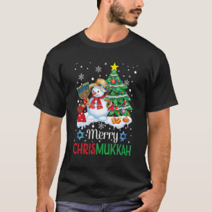 Camiseta Feliz Chrismukkah  Hanukkah Natal Judaico Xmas