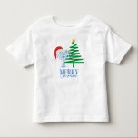 Camiseta Feliz Chrismukkah Menorah e Papais noeis Toddler S<br><div class="desc">Feliz de Chrismukkah,  design moderna,  com uma estrela de David numa árvore de Natal e um Chapéu Santa num Menorah.</div>