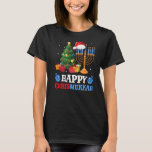 Camiseta Feliz Chrismukkah Natal Judeu Hanukkah Chanuk<br><div class="desc">Feliz Chrismukkah Natal Judeu Hanukkah Chanukah</div>