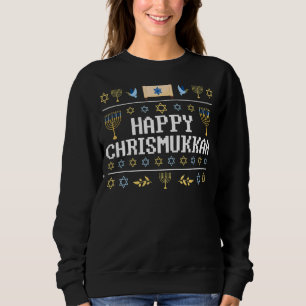 Camiseta Feliz Chrismukkah Natal Judeu Hanukkah Chanuk