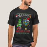 Camiseta Feliz Chrismukkah Natal Judeu Hanukkah Chanuk<br><div class="desc">Feliz Chrismukkah Natal Judeu Hanukkah Chanukah Ugly.</div>