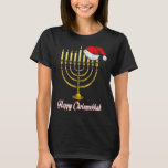 Camiseta Feliz Chrismukkah Natal Judeu Hanukkah Holida<br><div class="desc">Feliz Chrismukkah Natal Judeu Hanukkah Holiday Chanukah</div>