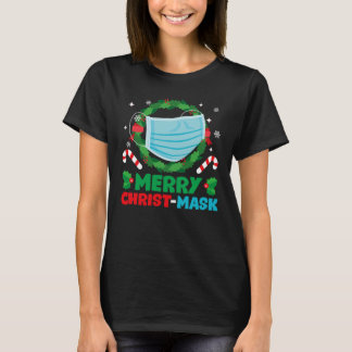 Camiseta Feliz Christmask Engraçado Pajama De Natal Para Fa