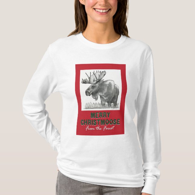 Camiseta Feliz Christmoose (Frente)