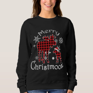Camiseta Feliz Christmoose Moose Buffalo Red Xadrez Christm