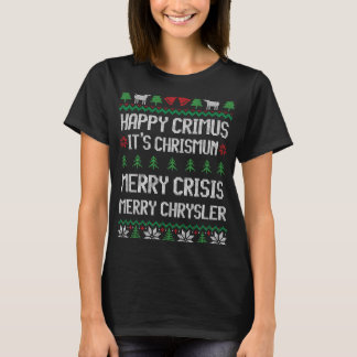 Camiseta Feliz Chrysler Happy Crimus, Feliz Crises Xmas