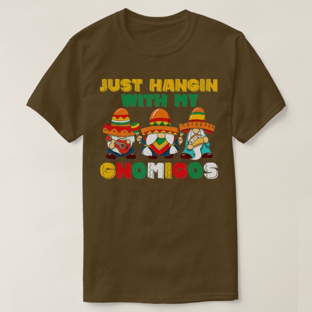 Camiseta Feliz Cinco De Mayo Apenas Aguentando Com Meus Gno (Frente do Design)