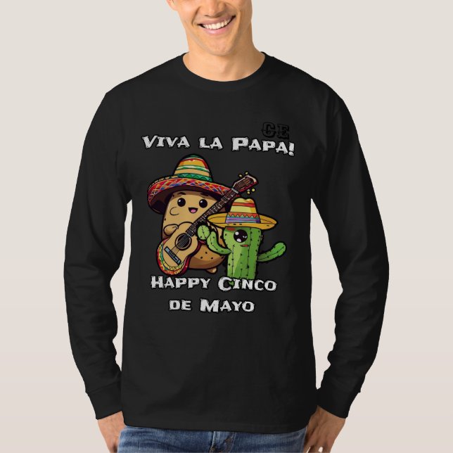 Camiseta Feliz Cinco de Mayo Celebração! (Frente)
