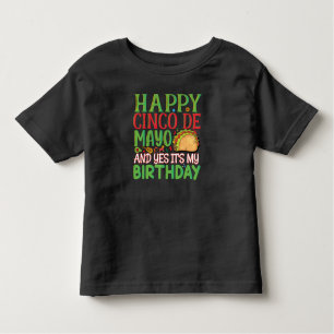 Camiseta Feliz Cinco De Mayo E Sim É Meu Aniversário