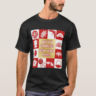 Camiseta Feliz Coelho Chinês Ano Novo 2023 Do Rab
