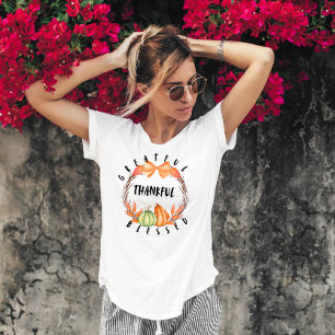 Camiseta Feliz Colheita de Ação de Graças