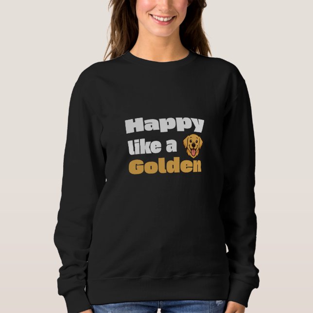 Camiseta Feliz Como Um Golden  (Frente)