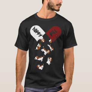 Camiseta Feliz comprimido Beagles Beagle Pai mãe