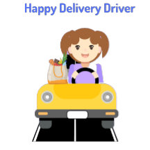 Feliz Condutor de Entrega Fornecendo Camisa-T