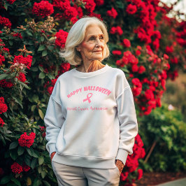 Camiseta Feliz conhecimento do Cancer de Halloween