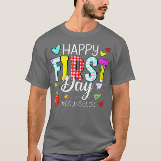 Camiseta Feliz Conselheiro De Primeiro Dia Bem-Vindo À Esco