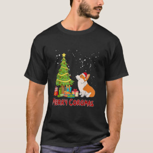 Camiseta Feliz Corgmas Corgmas Cachorro de Natal Mãe Xmas M