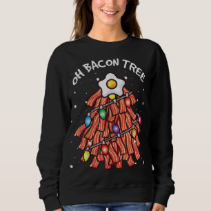 Camiseta Feliz Crise Oh CHURRASCO de Árvore Bacon Ugly Chri