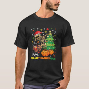 Camiseta Feliz Cristo de Ação de Graças de Halloween de Hal