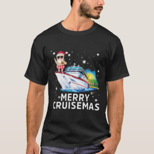 Camiseta Feliz Cruisemas 2021 Papais noeis de Natal Engraç
